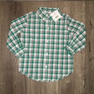 Janie and Jack Spruce Plaid Poplin